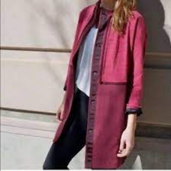 lululemon athletica Jackets & Blazers - 💗Host Pick 💗 Lululemon Cocoon Car Coat Snap Front Marl Berry Rust Marron Women